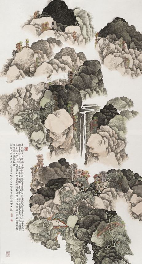 Xubai Li - A Six Feet Scroll of Golden Autumn and Chilly Green | MasterArt